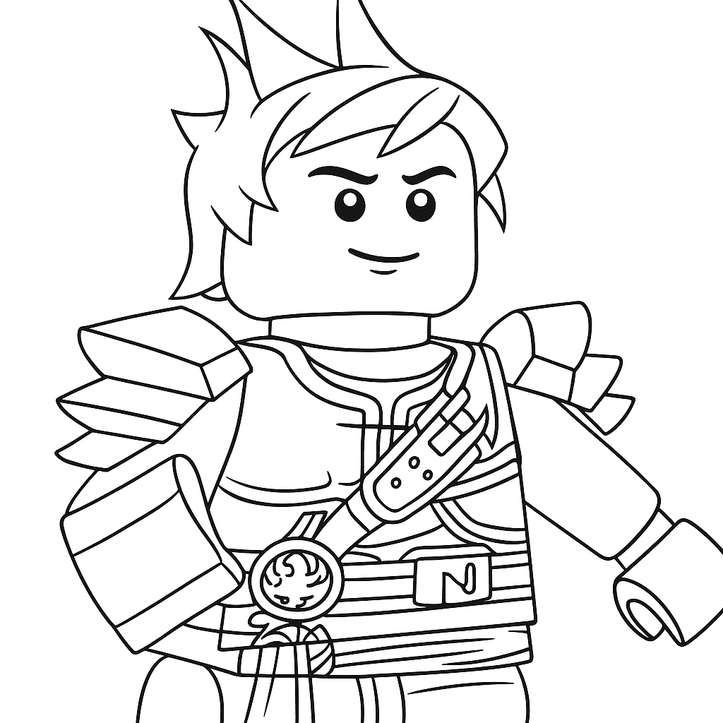 Kai Ninjago zum Ausmalen
