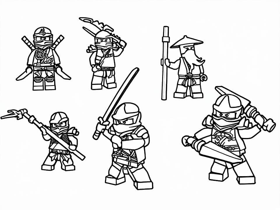 Ninjago Ausmalbild