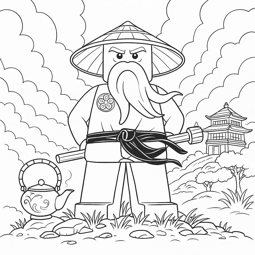 Wu Ninjago zum Ausmalen