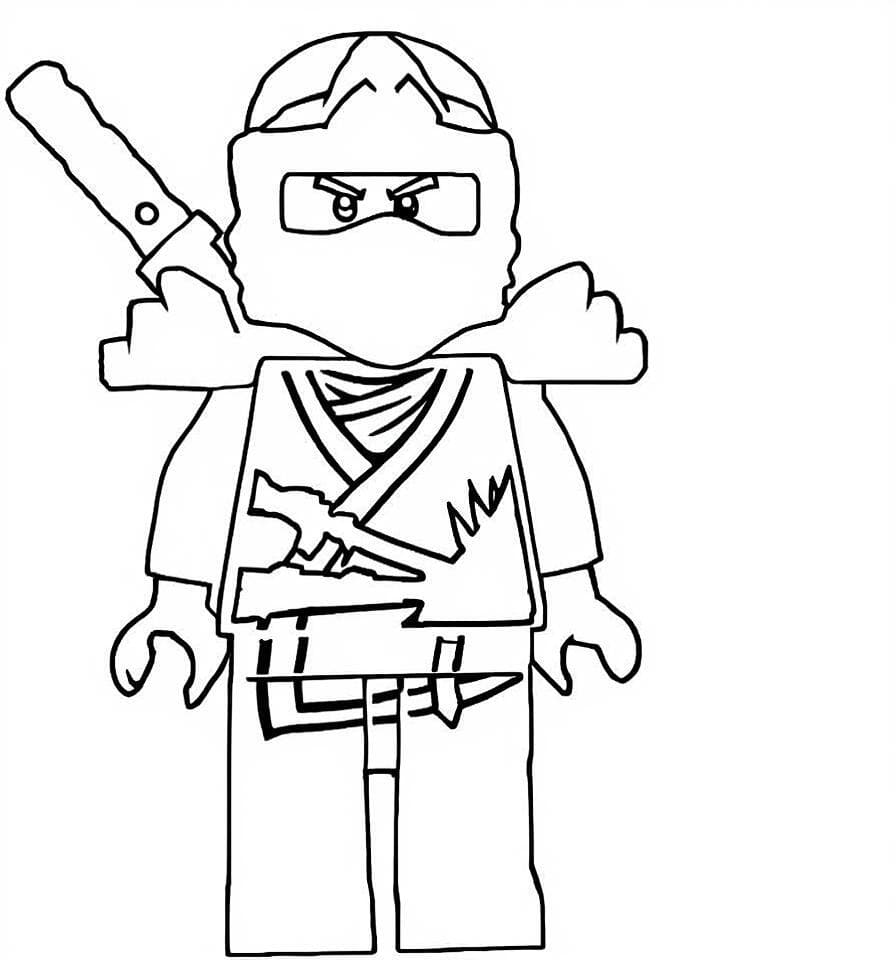 Zane Ninjago zum Ausmalen