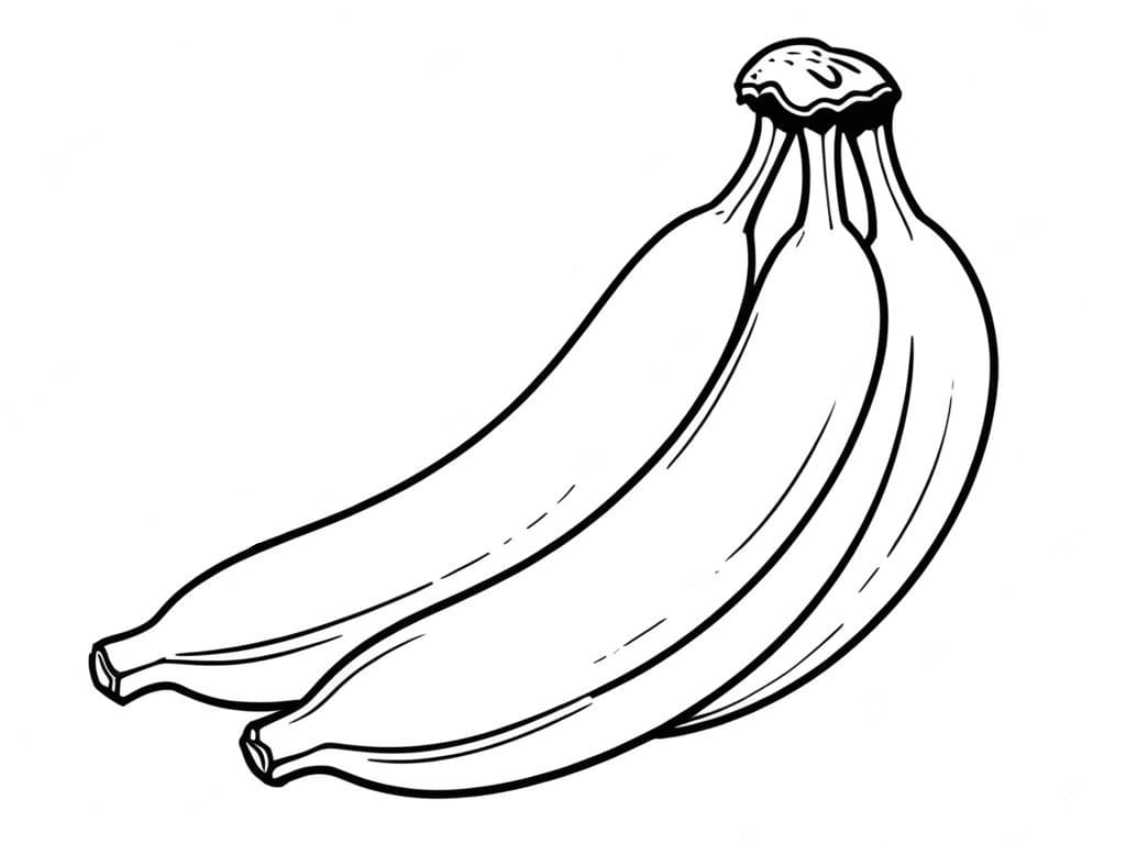 Banane Ausmalbild