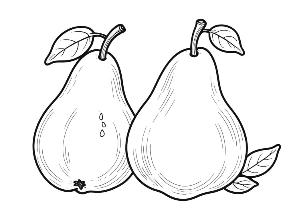 Birne Ausmalbild