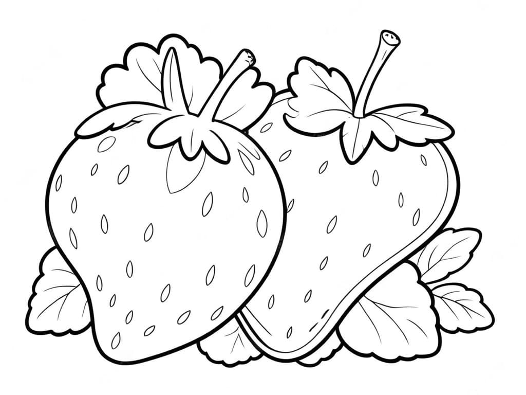 Erdbeere Ausmalbild