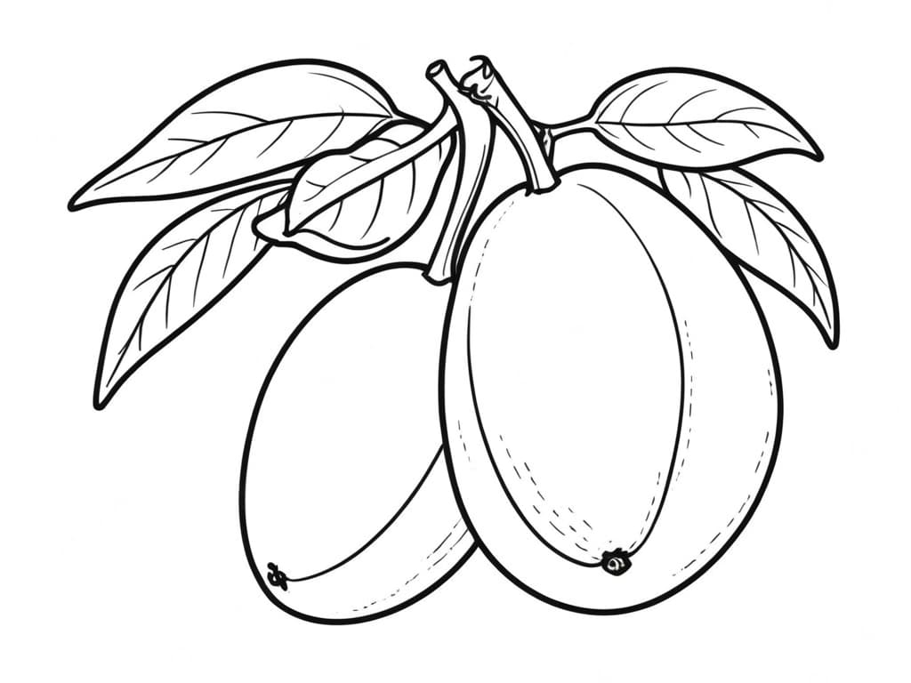 Mango Ausmalbild