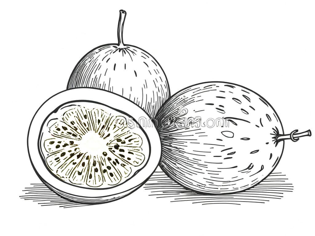 Maracuja Ausmalbild