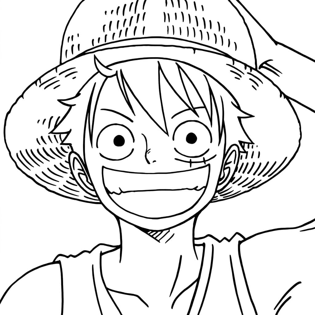 Monkey D. Luffy Ausmalbild