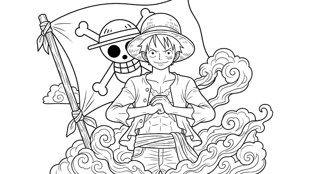 One Piece Ausmalbild