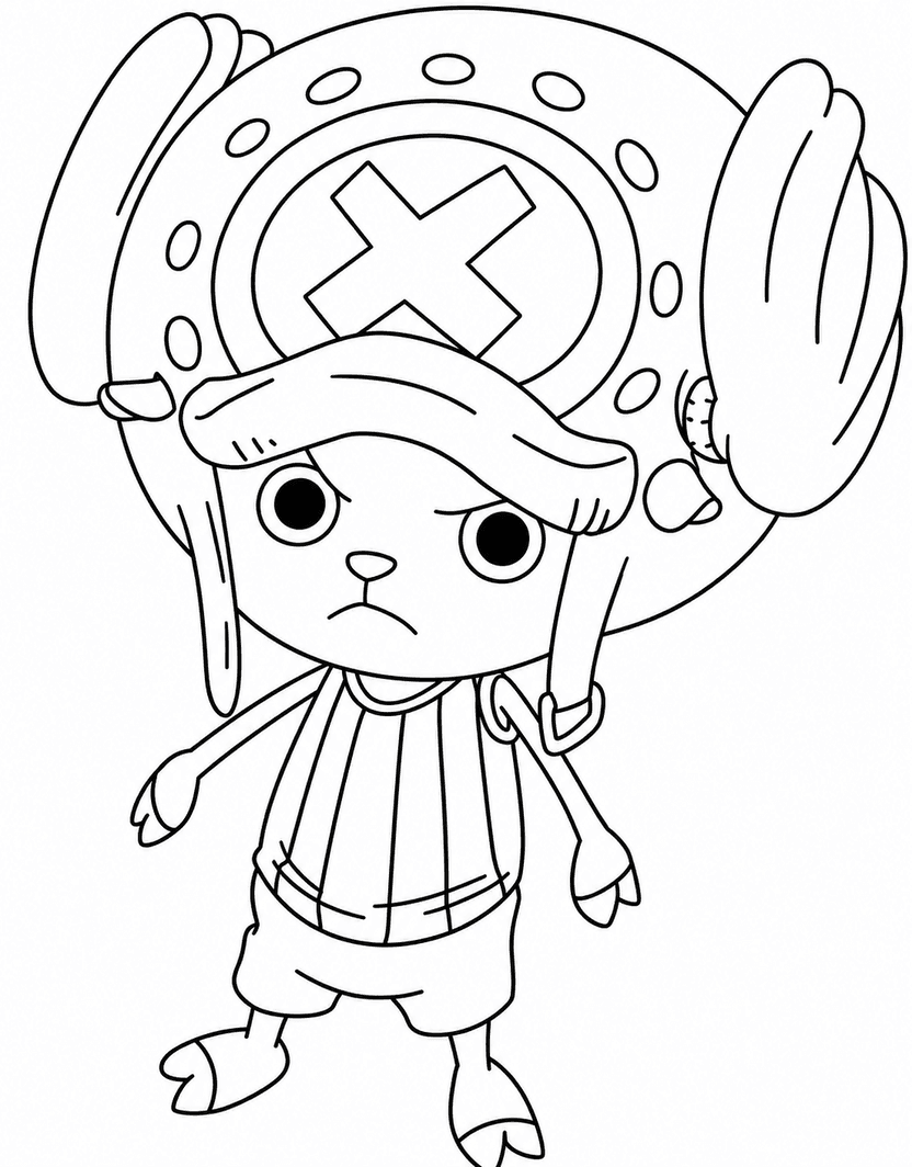 Tony Tony Chopper One Piece Ausmalbild