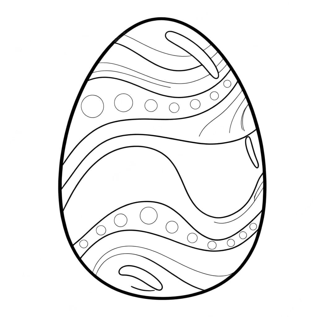 Osterei Ausmalbild