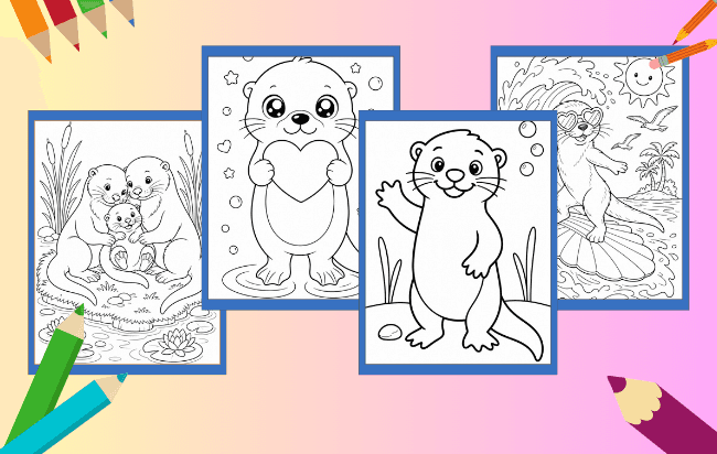 Otter Ausmalbilder