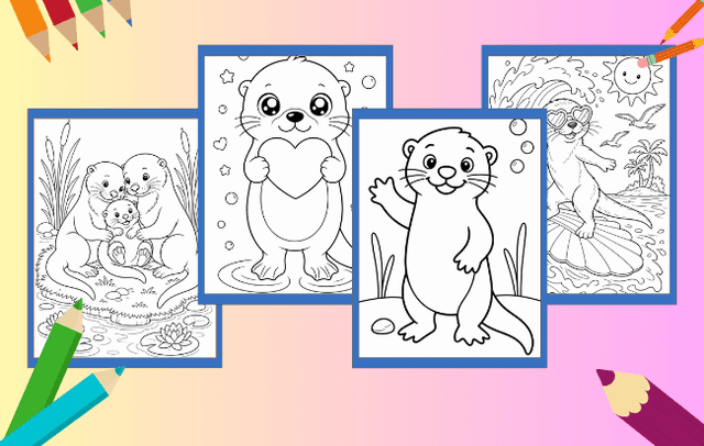 Otter Ausmalbilder