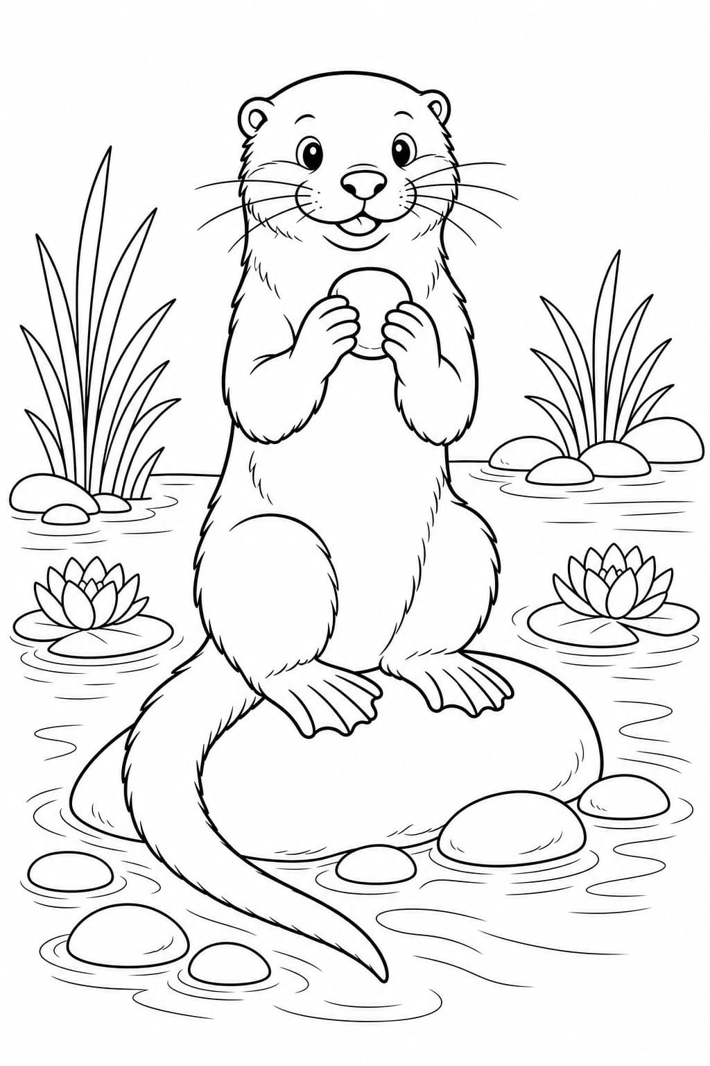 Otter Ausmalbild