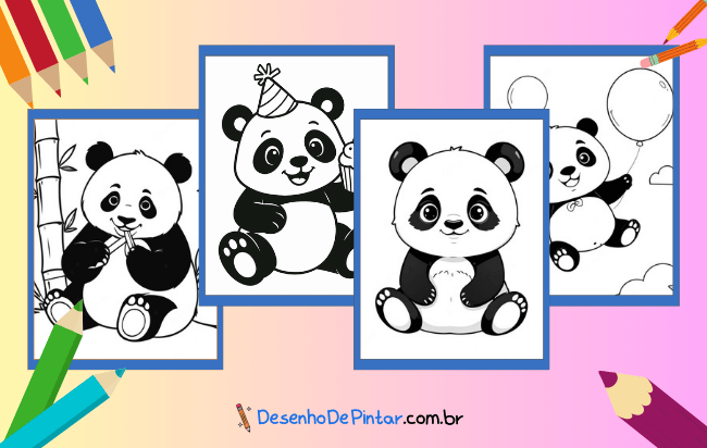 Panda Ausmalbilder