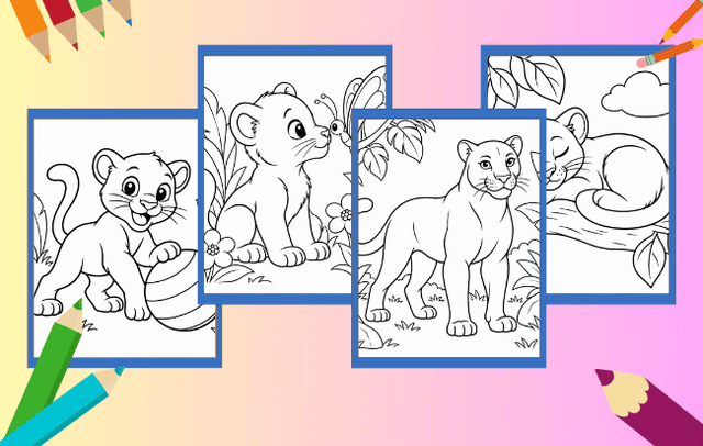 Panther Ausmalbilder