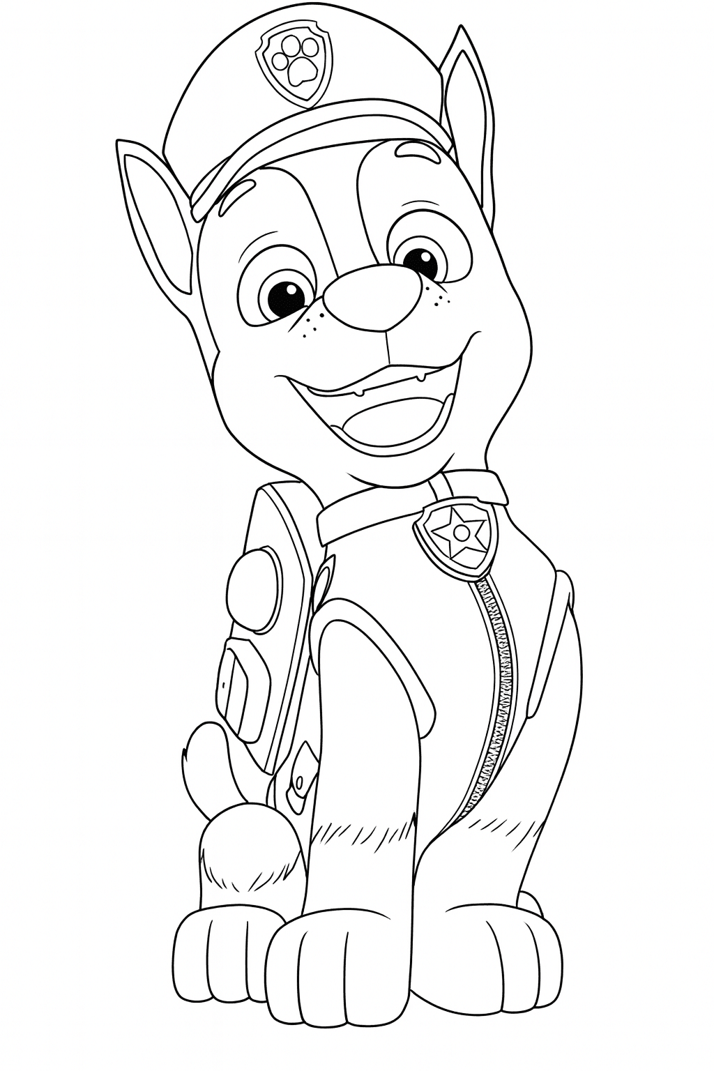 Chase Paw Patrol Ausmalbild