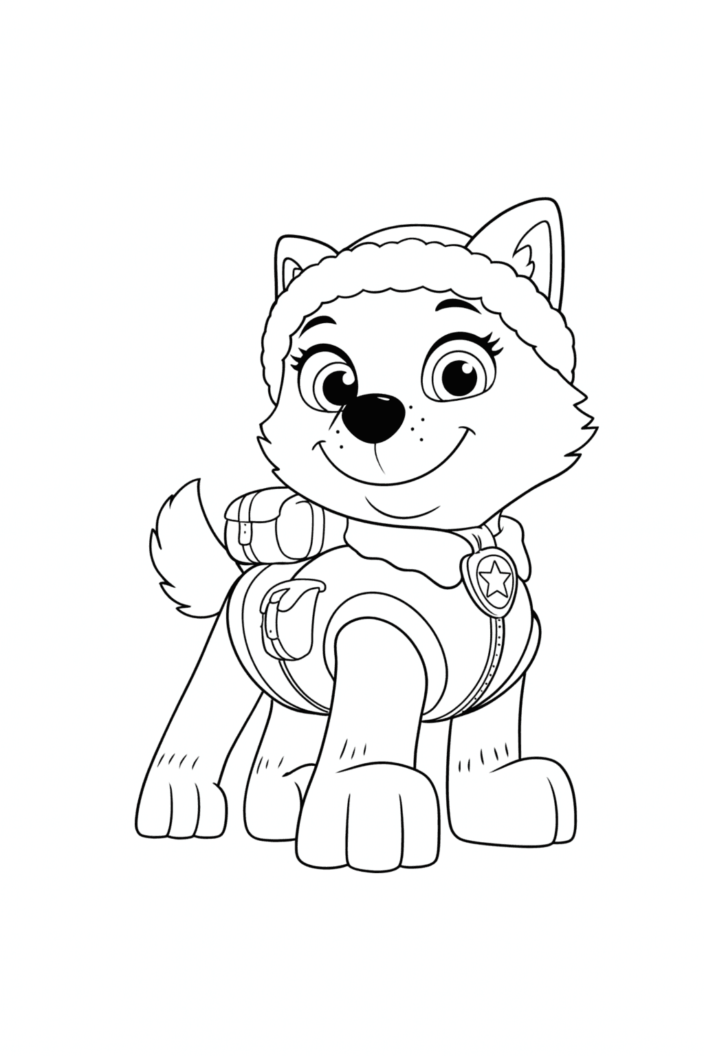 Everest Paw Patrol Ausmalbild