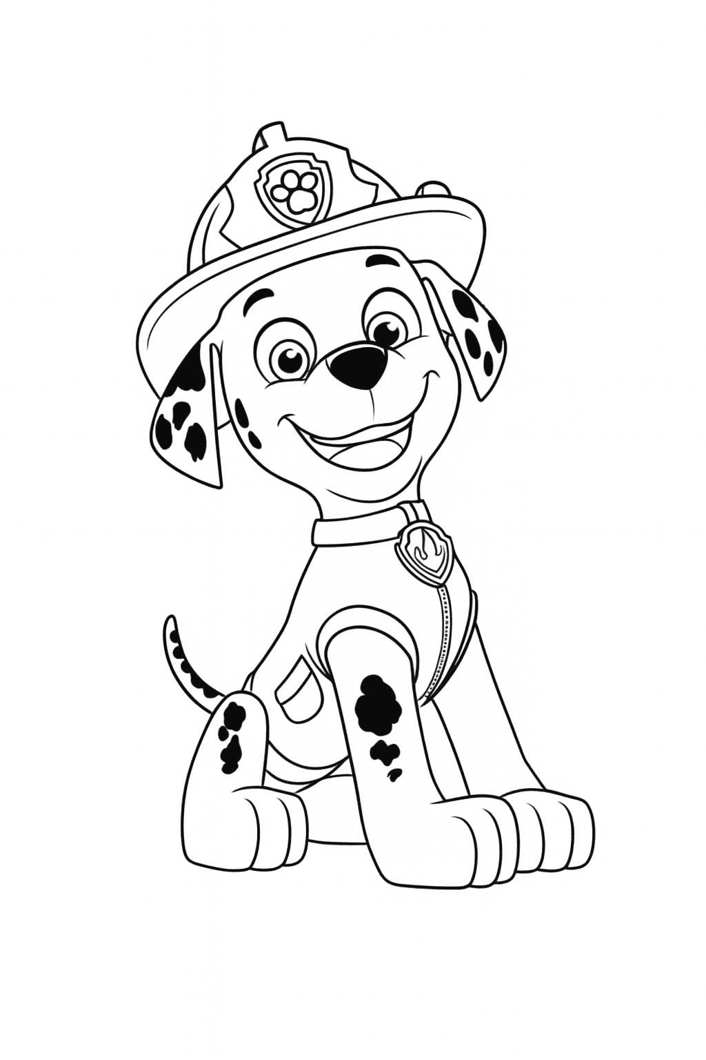 Marshall Paw Patrol Ausmalbild