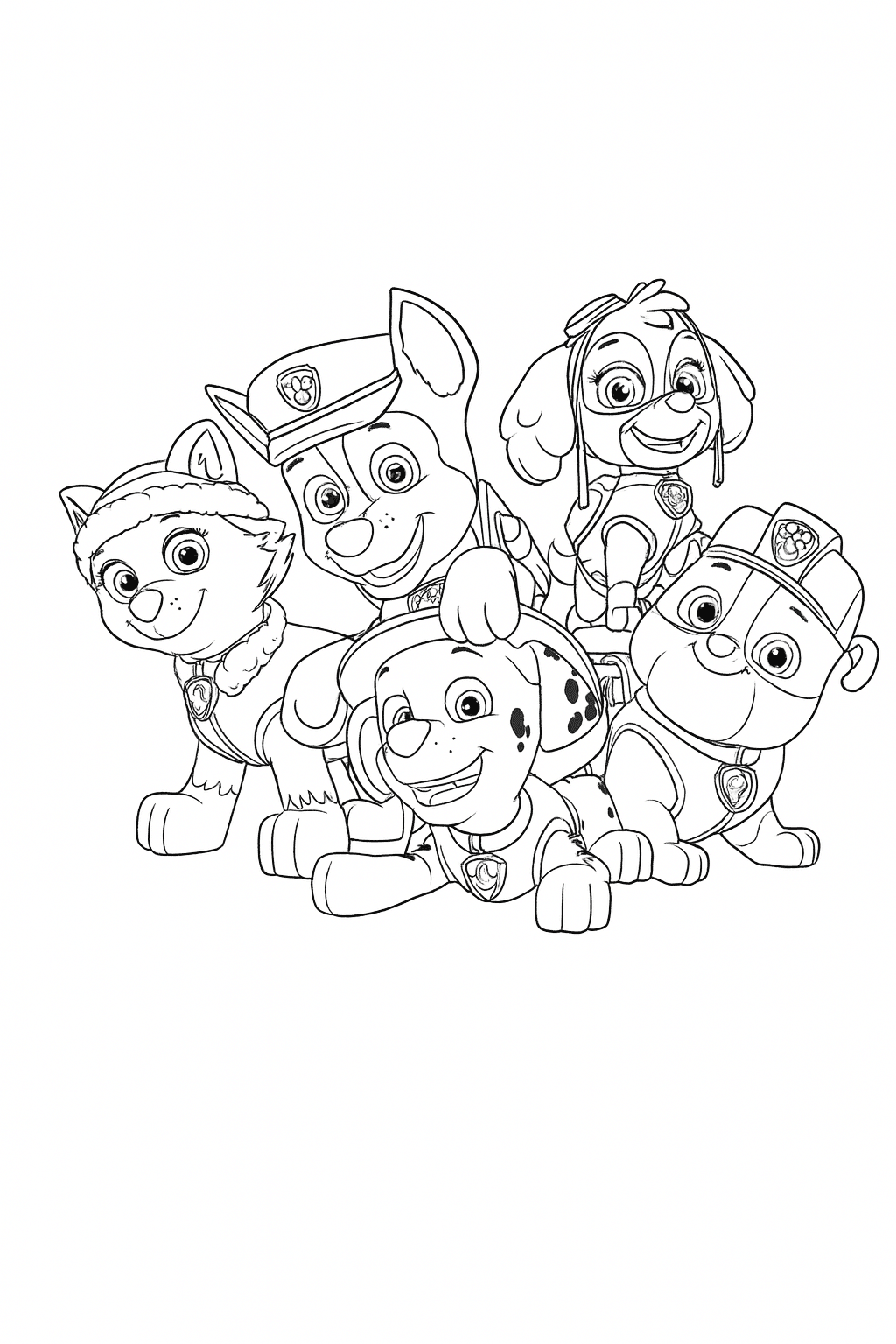 Paw Patrol Ausmalbild