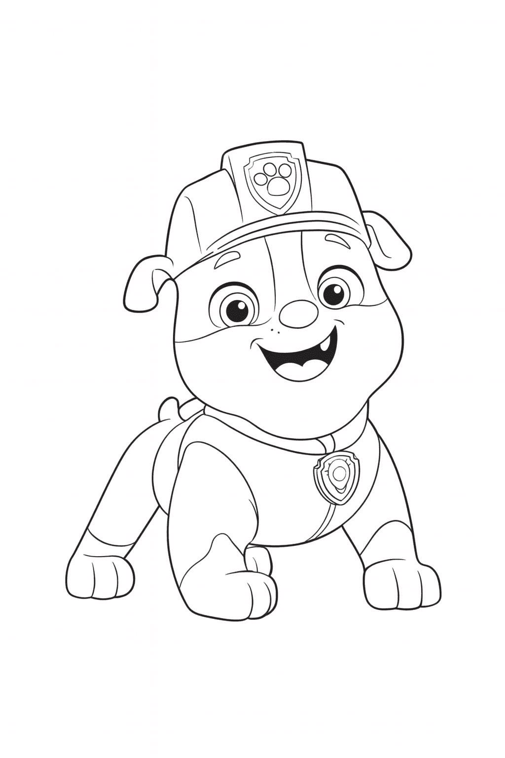 Rubble Paw Patrol Ausmalbild