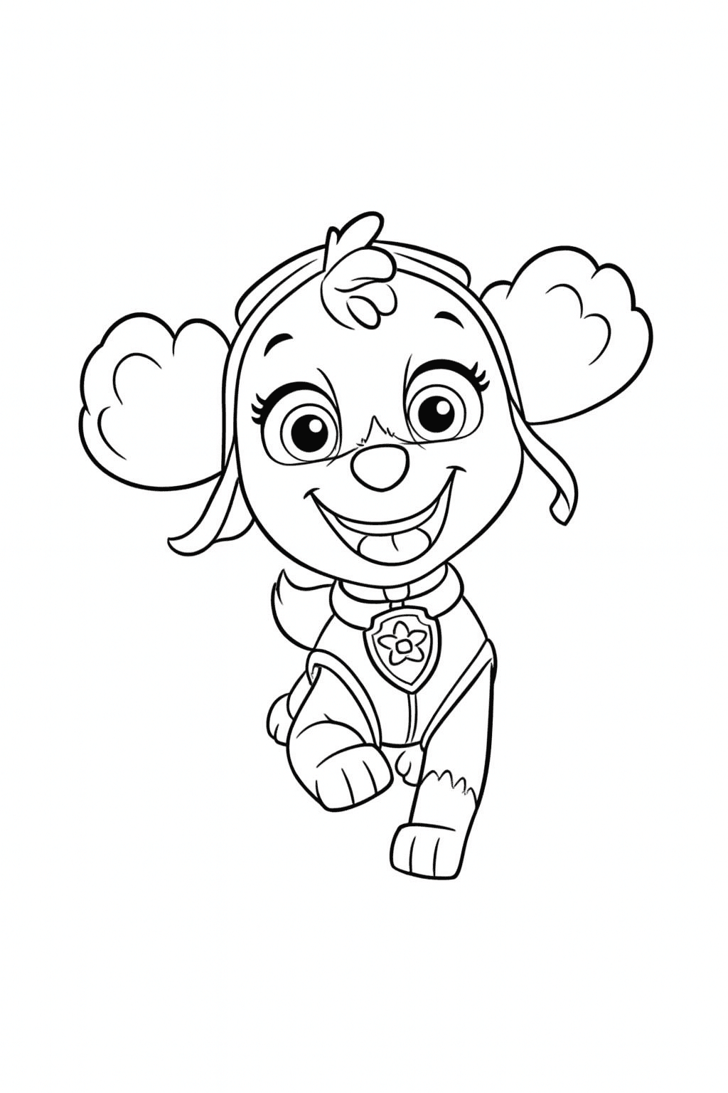 Skye Paw Patrol Ausmalbild
