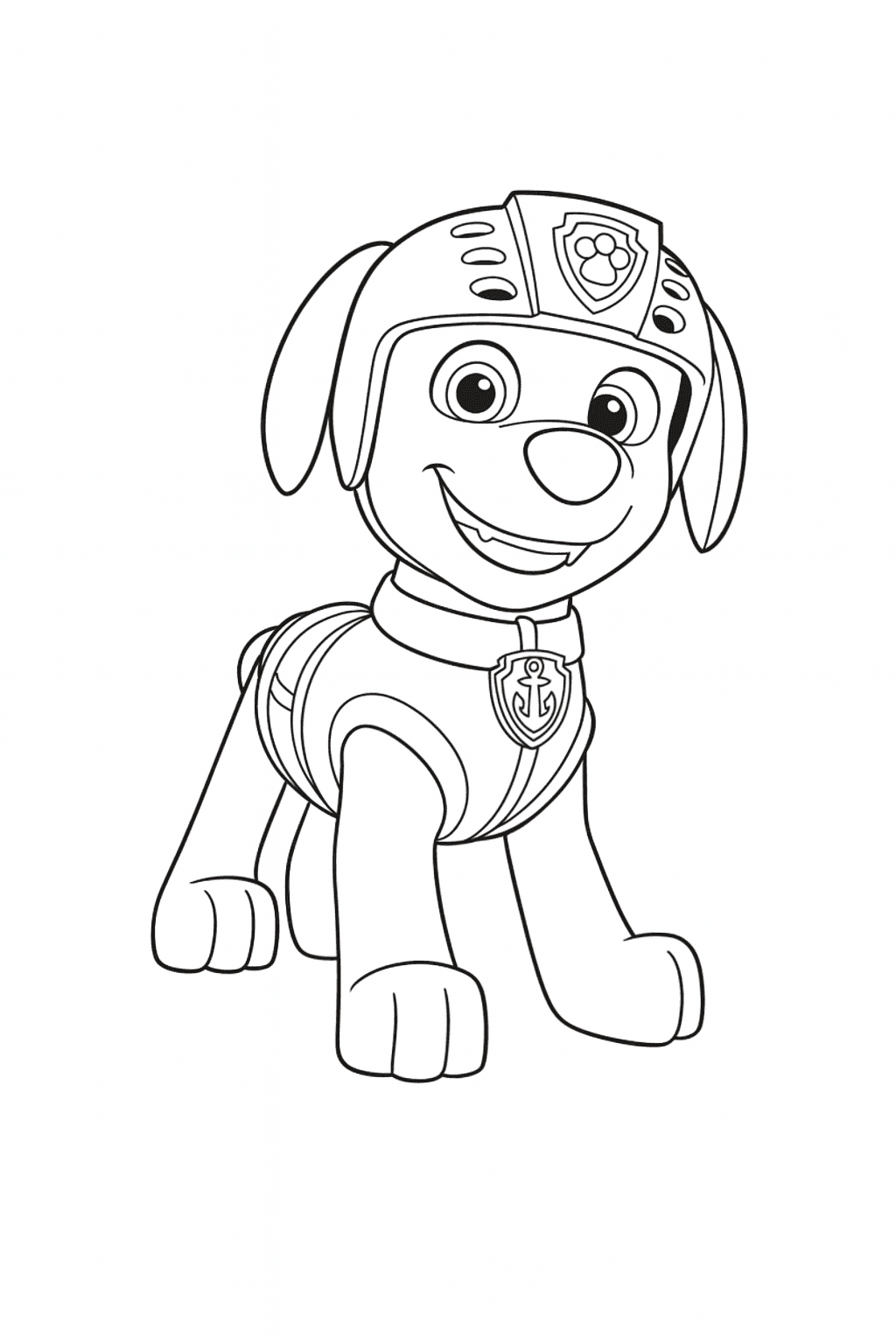 Zuma Paw Patrol Ausmalbild