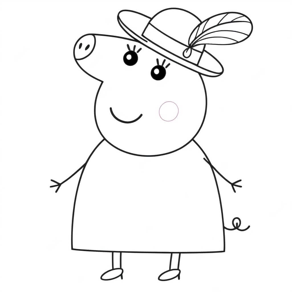 Mama Wutz Ausmalbild