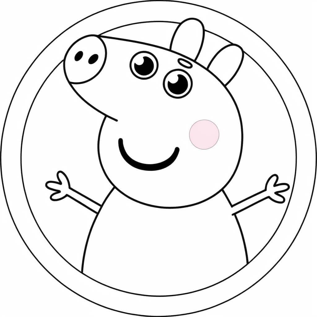 Peppa Wutz klassisches Ausmalbild