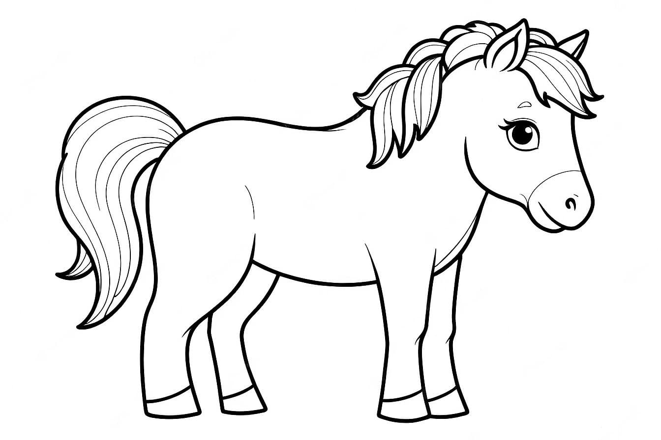 Pferd zum Ausmalen