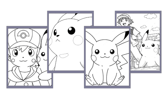 Pikachu Ausmalbilder