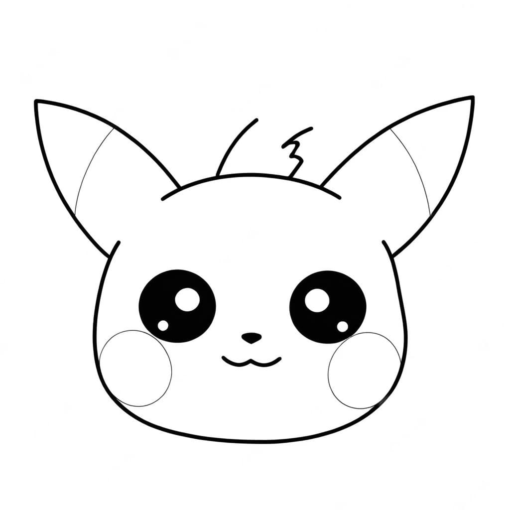 Pikachu für Kinder Ausmalbild