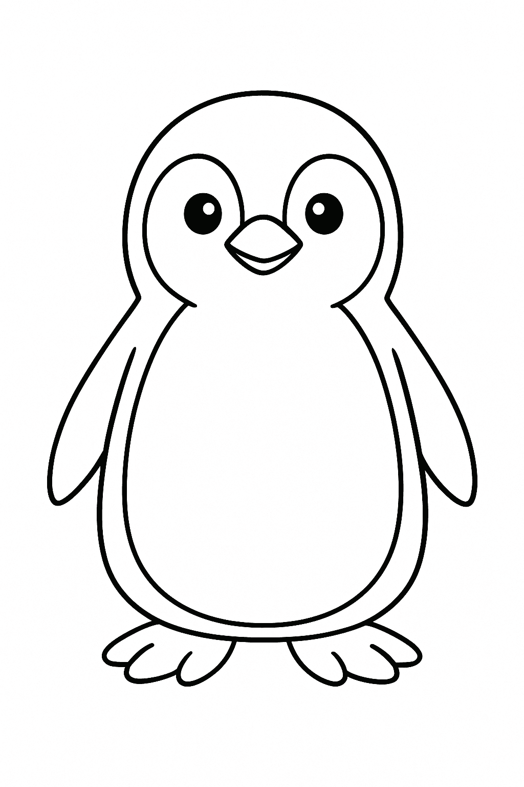 Pinguin Ausmalbild