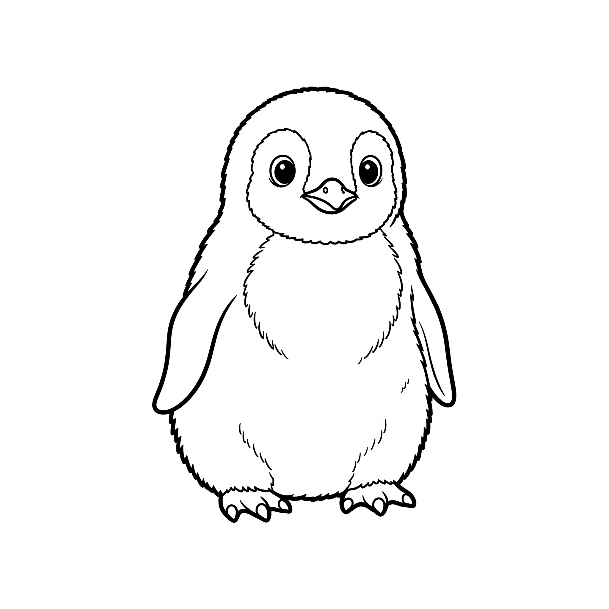 Pinguin Baby Ausmalbild