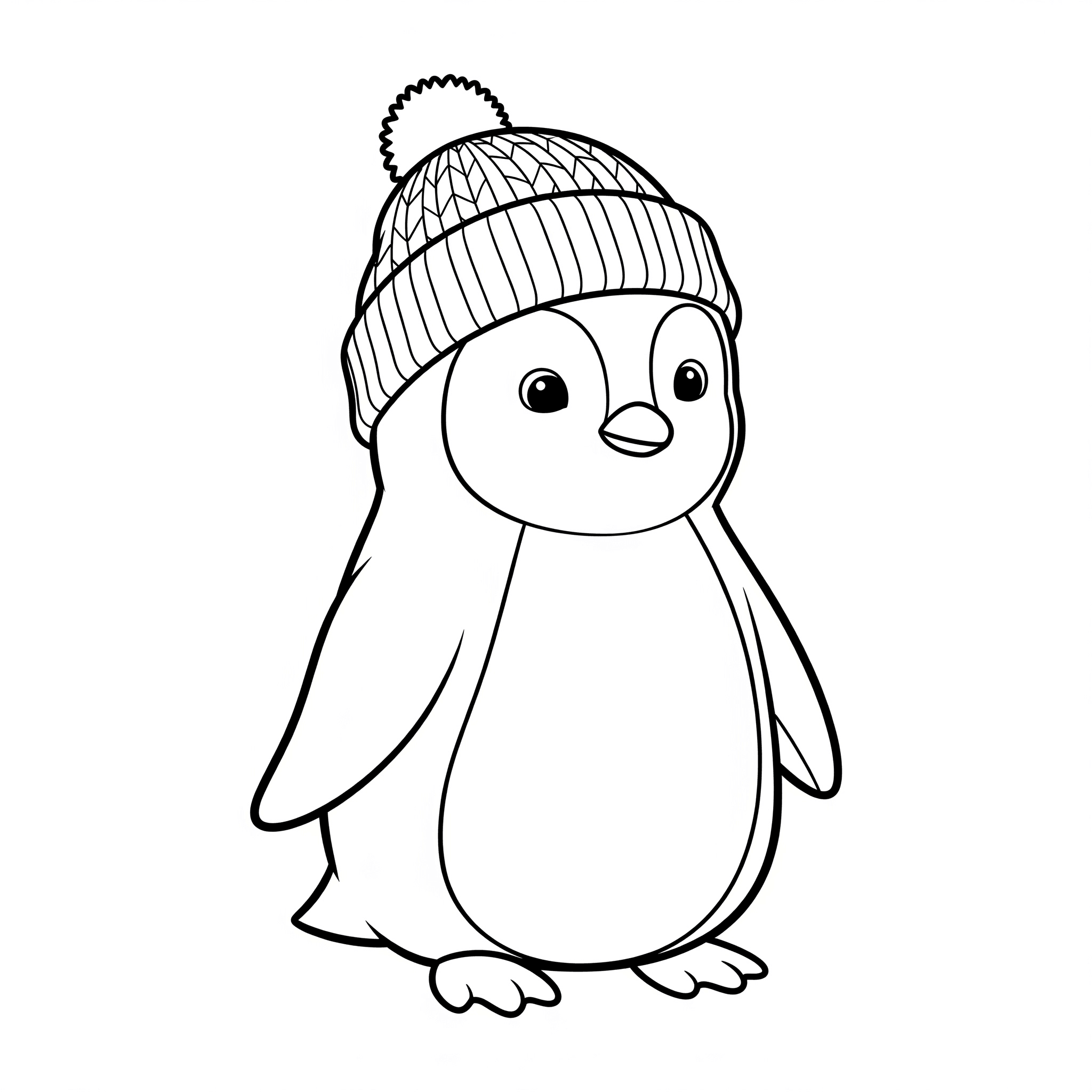 Süßer Pinguin Ausmalbild