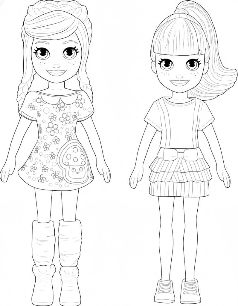 Polly Pocket Ausmalbild