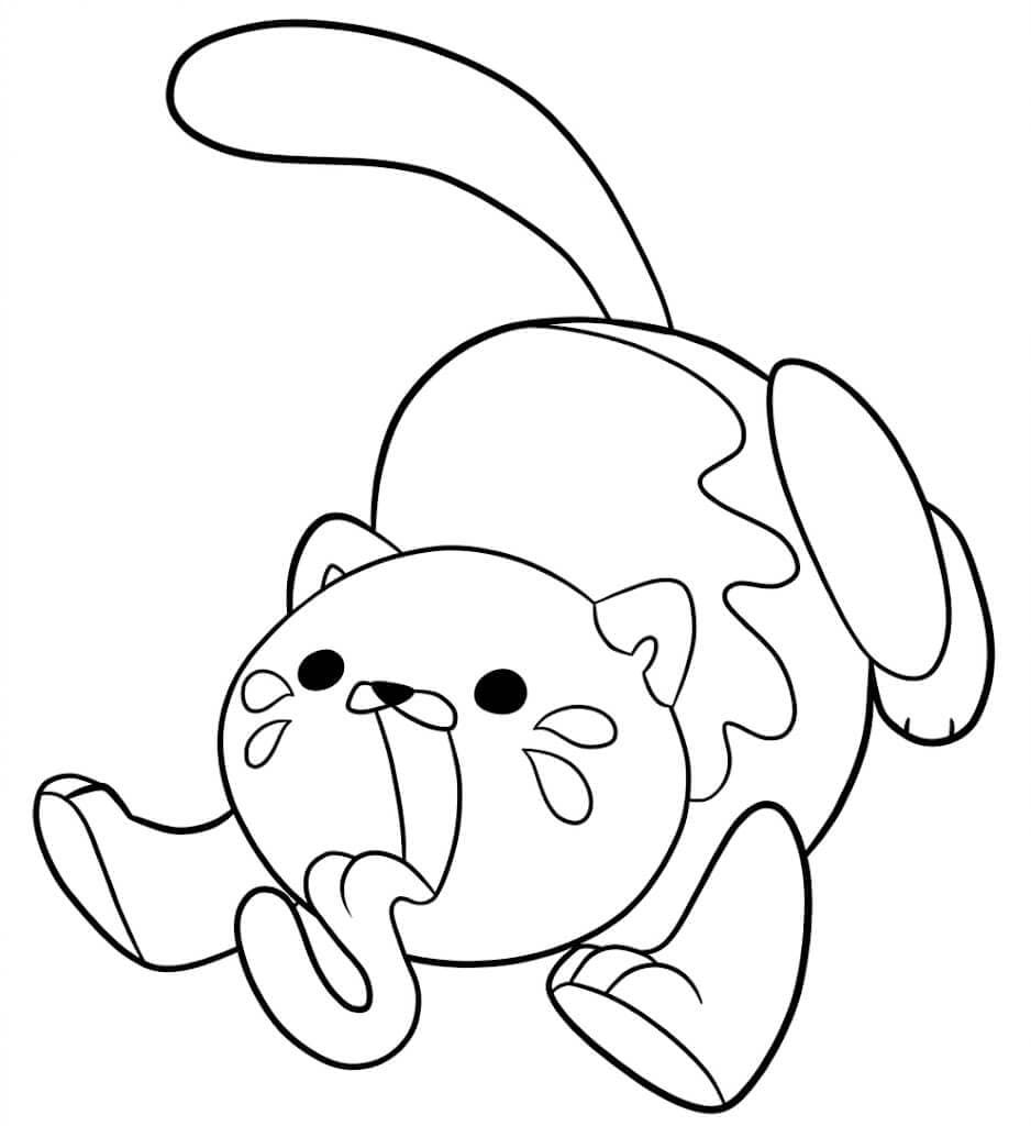 Candy Cat Ausmalbild