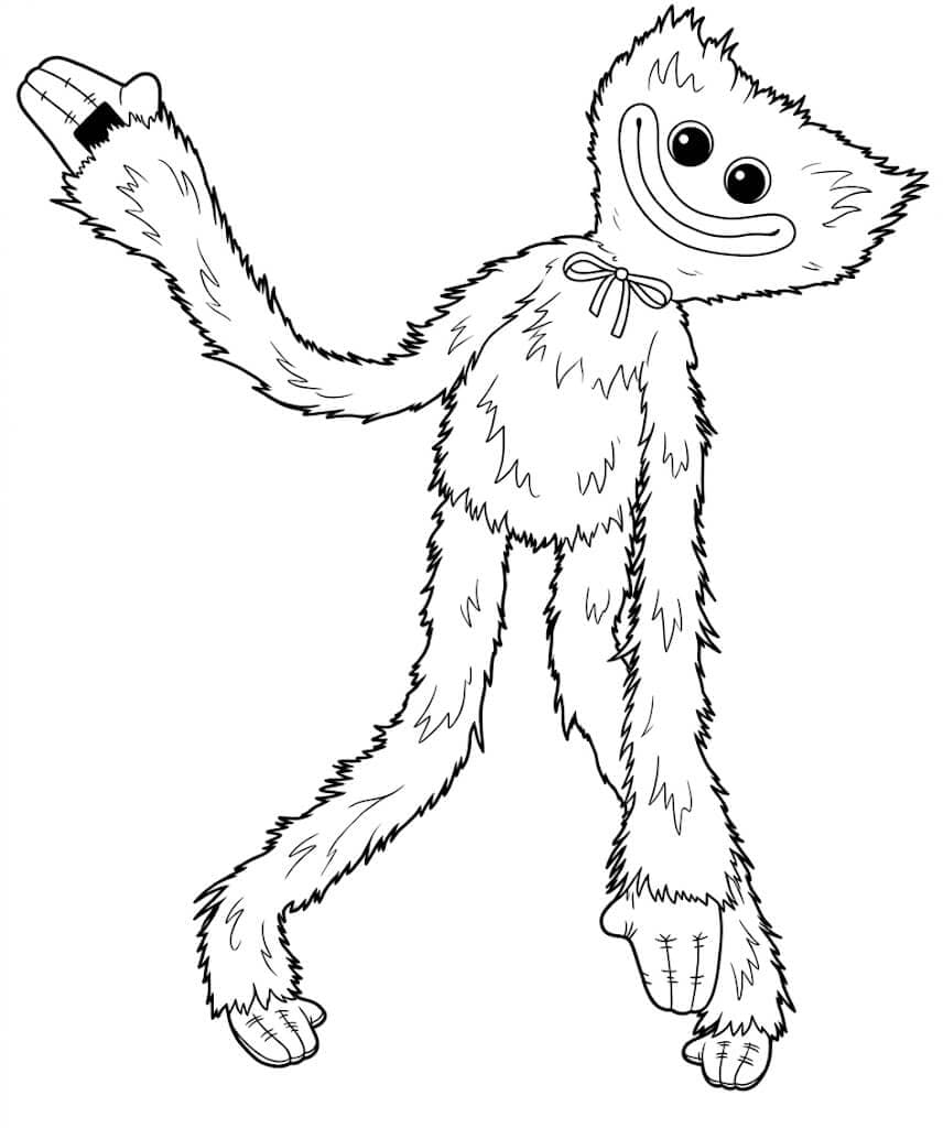 Huggy Wuggy Ausmalbild
