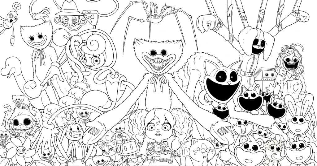 Poppy Playtime Zeichnung Ausmalbild