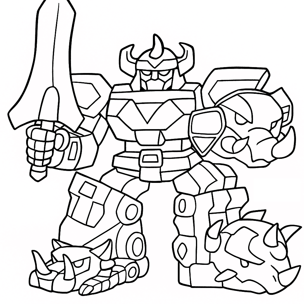 Megazord Ausmalbild