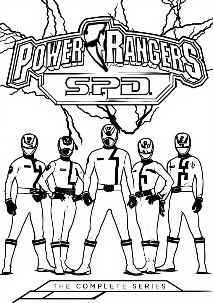 Power Rangers SPD Ausmalbild