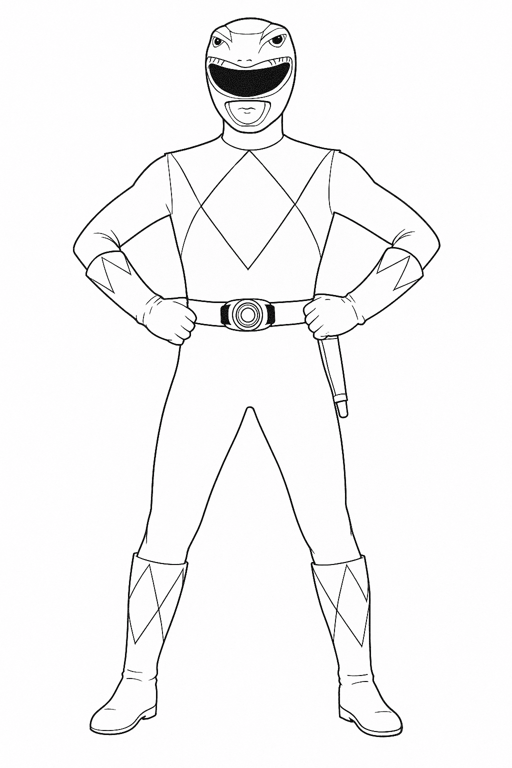 Roter Ranger Jason Ausmalbild