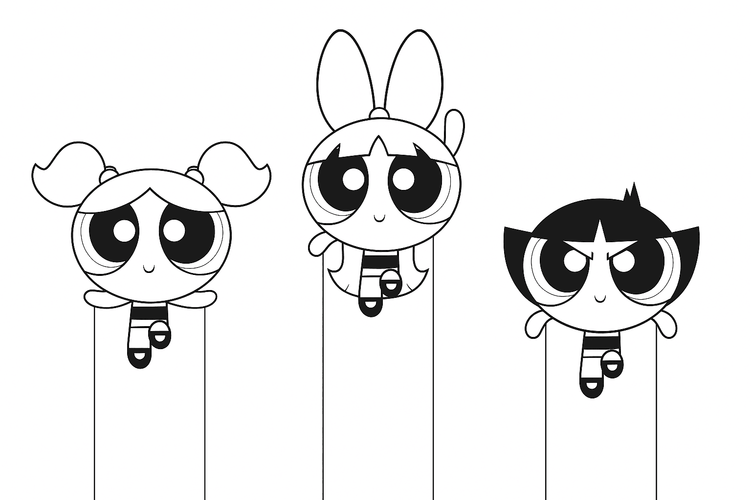 Powerpuff Girls Ausmalbild