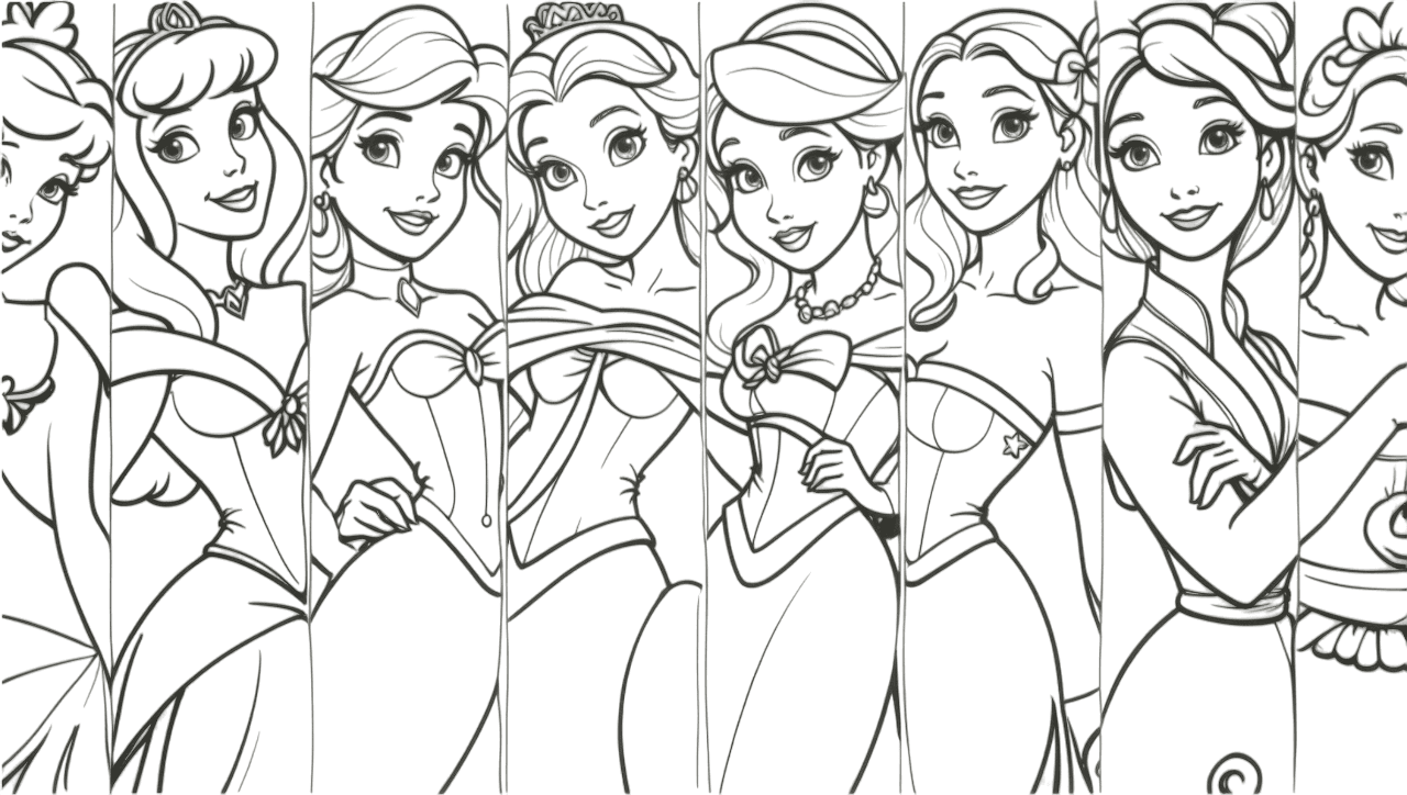 Disney Prinzessinnen Ausmalbild 3