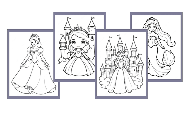 Prinzessin Ausmalbilder