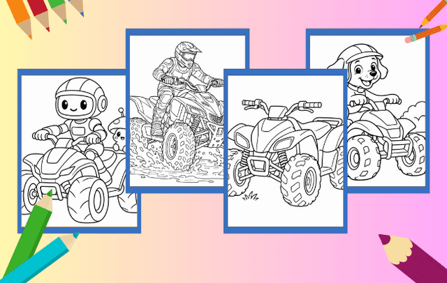 Quad Ausmalbilder