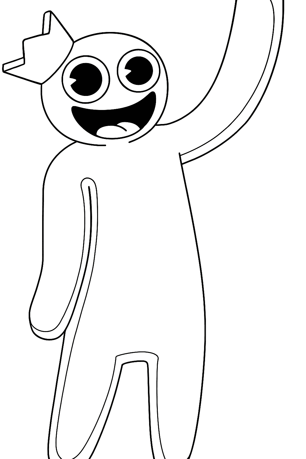 Blue Rainbow Friends zum Ausmalen