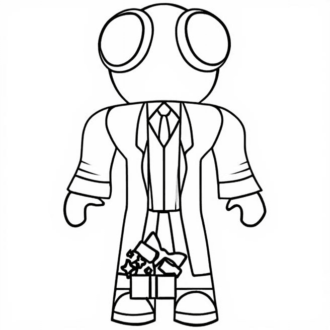 Scientist Rainbow Friends zum Ausmalen