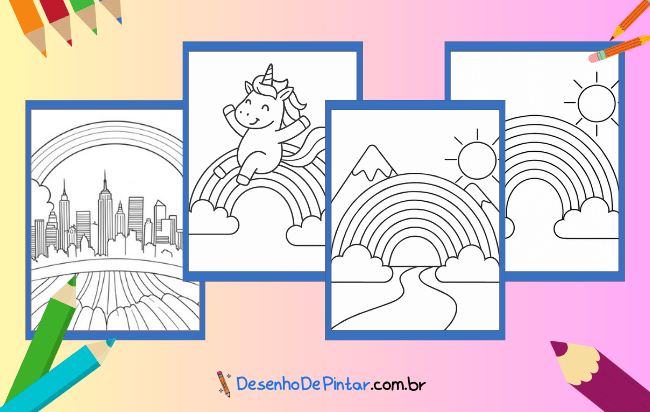 Regenbogen Ausmalbilder