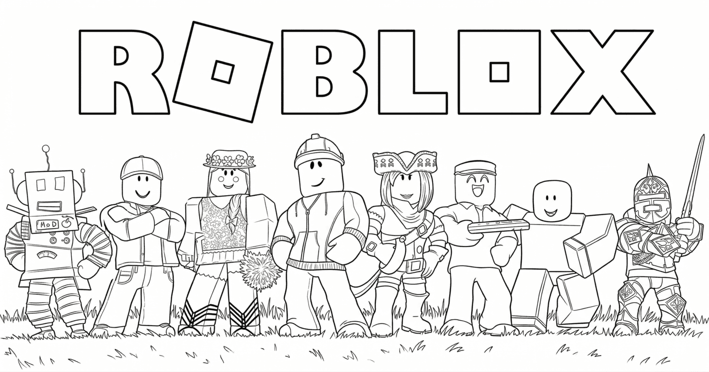 Roblox Ausmalbild