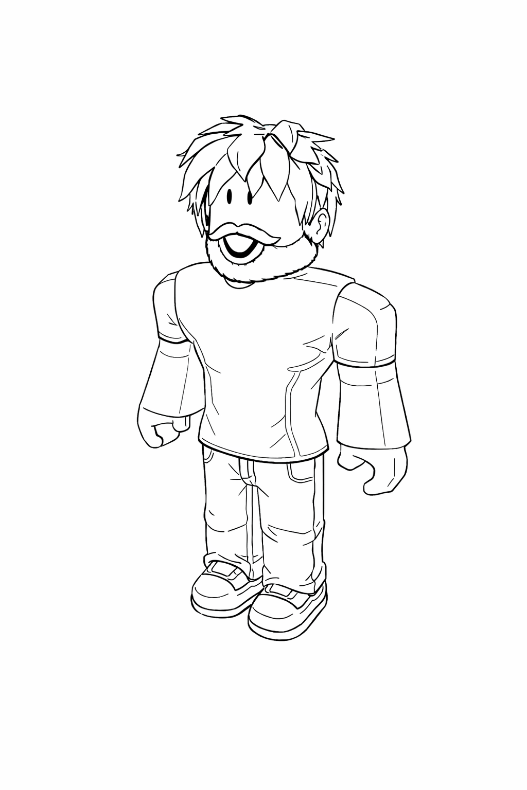 Roblox Charakter Variante Ausmalbild
