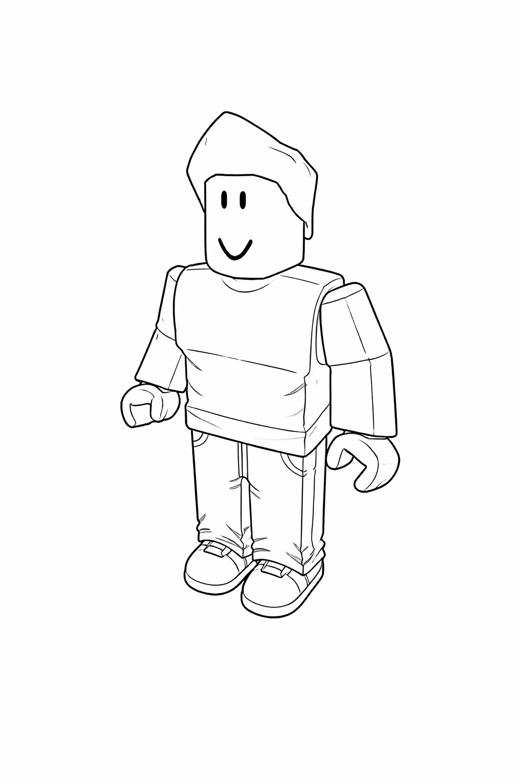 Roblox Maske gezeichnet Ausmalbild
